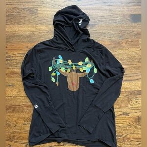RawThreads Christmas Reindeer Runner’s Hoodie